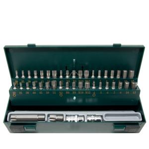 Набор бит 42 пр.TORX SPLINE HEX с адаптером 1/2" 3/8"