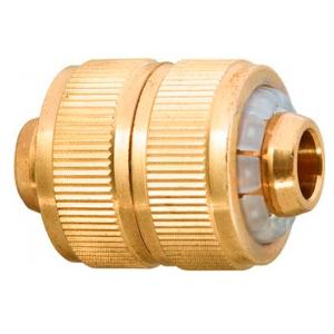 Муфта садовая соединительная для шланга 1/2" латунная PALISAD