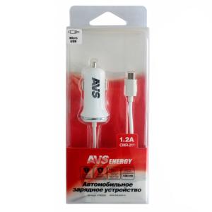 Устройство зарядное для мобильных устройств AVS с micro USB CMR-211(1,2A)