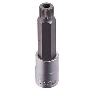 Головка-бита Spline M16T 1/2" L=100мм с отверстием ROCKFORCE