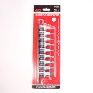 Набор головок-бит TORX 9 пр.1/2" T20-T60 на планке в блистере JTC