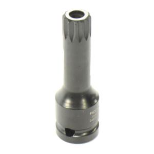 Головка-бита Spline M16T 1/2" L=78мм ударная с отверстием ROCKFORCE