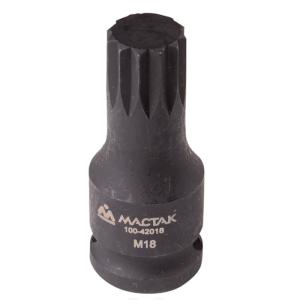 Головка-бита Spline M18 1/2" L=60мм ударная МАСТАК