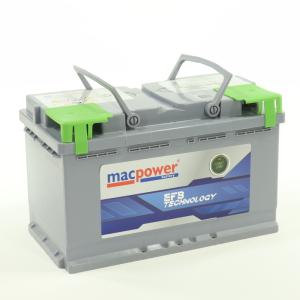 Аккумулятор MACPOWER EFB 84 а/ч обр.полярн. пуск.ток 800А