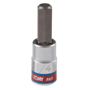 Головка-бита шестигранная 1/4" 1/4" L=37мм KING TONY