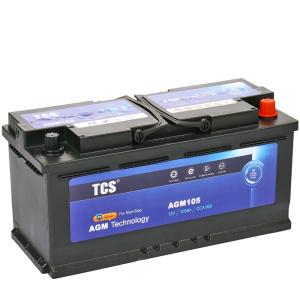 Аккумулятор TCS AGM 105 а/ч обр. полярность пуск. ток 950A