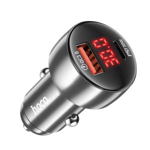 Устройство зарядное для мобильных устройств Hoco Z50 Leader 48W dual-port PD30W+QC3.0 gray