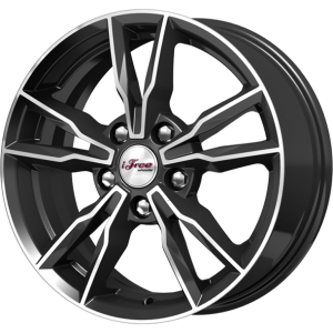Диск колесный 16 литой IFREE Икигай (КС865) Блэк Джек
