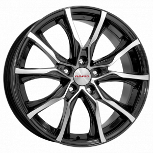 Диск колесный 17 литой K&K Твист (КС697M) алмаз чёрный