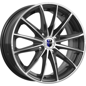 Диск колесный 15 литой K&K Пойнт Бланк (КС884) алмаз чёрный