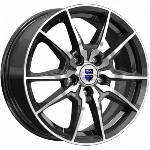 Диск колесный 16 литой K&K Адамар (КС886) алмаз чёрный