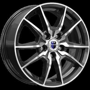 Диск колесный 16 литой K&K Адамар (КС886) алмаз чёрный