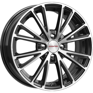 Диск колесный 16 литой K&K Меандр (КС879) алмаз чёрный