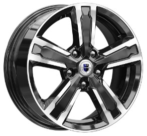 Диск колесный 16 литой K&K Оклахома (КС998) алмаз чёрный