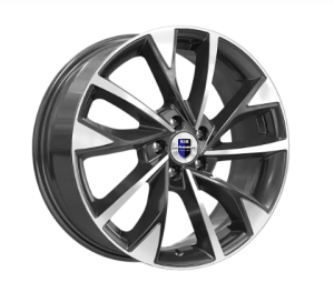 Диск колесный 17 литой K&K Роквуд (КС900) алмаз чёрный