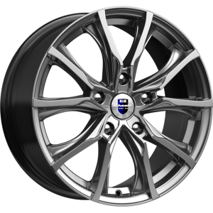 Диск колесный 17 литой K&K Твист (КС697M) дарк платинум