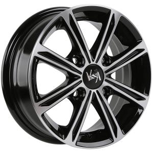 Диск колесный 13 литой K&K Флэш (КС710) алмаз чёрный