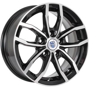 Диск колесный 15 литой K&K Фрост (КС1048) алмаз чёрный