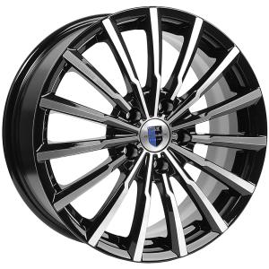 Диск колесный 17 литой K&K Акцент (КС562) алмаз чёрный